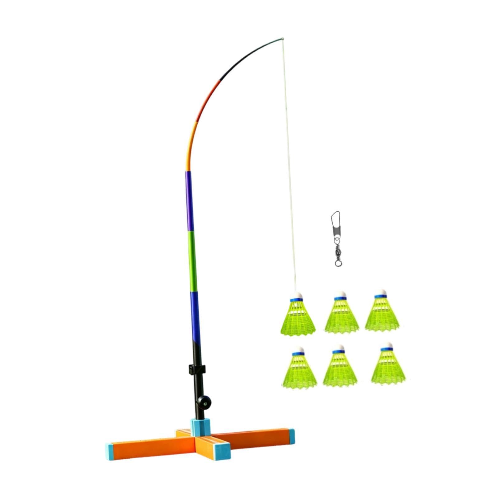 Equipo de Entrenamiento de Bádminton con Características Ajustables Y Cuerda Resistente, Adecuado para Niños, Principiantes Y Entrenamiento Personal.