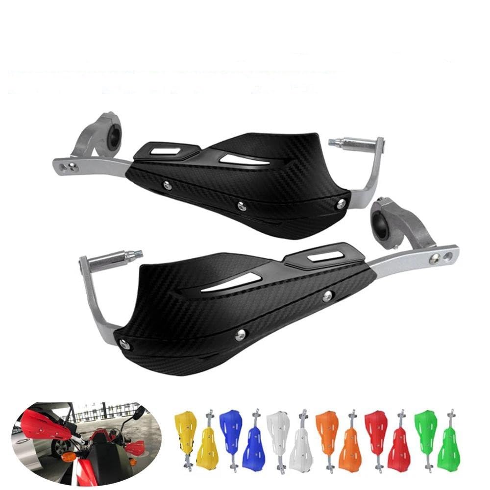 Paramani 22 28 Mm Protezione Mano Paramani Per EXC SXF KLX KXF YZF WRF Dirt Bike Enduro Moto Manubrio Moto Paramani Manubrio(BIANCO)