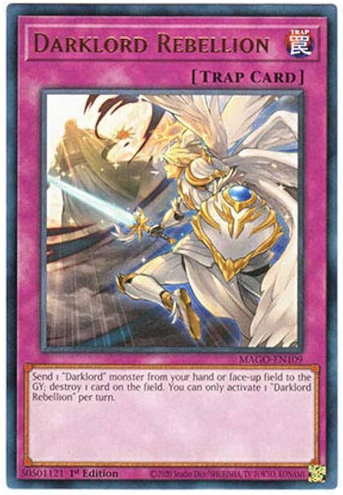 遊戯王 英語版 MAGO-EN109 Darklord Rebellion 背徳の堕天使 (レア:ゴールド) 1st Edition