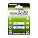 Produktbild Panasonic High Capacity, Akku Ni-MH 2700, AA Mignon, 2er Pack, min. 2.500 mAh, Hochkapazitäts-Akku mit extrastarker Leistung