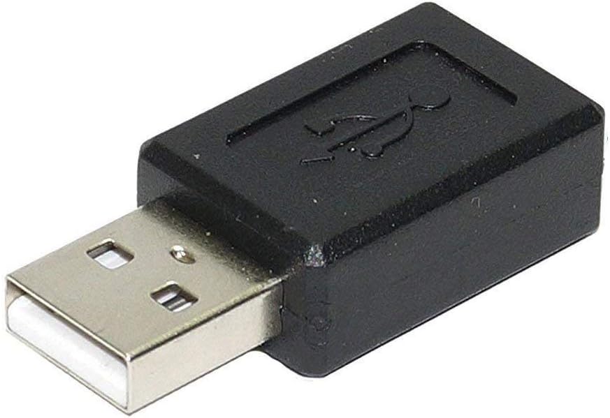 KR CABLES Micro USB Female to USB 2.0 Type-A Male Connector Adapter Converter for EKYC Fingerprint KYC Charge Sync OTG Morpho 1300 E2, E3/Mantra MFS100 FM 220/Cogent/Secugen Pro 20