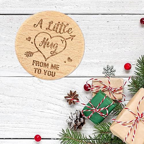 A Little Pocket Hug, Long Distance Relationship Keepsake, Pocket Hugs for Friends, Thinking of You Gifts, Pocket Hug Coin, Advent Calendar Stocking Fillers Good Luck Gift for Family Friend