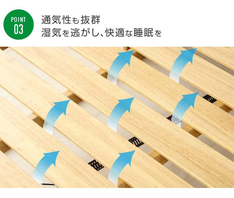 コンパクト折りたたみベッド　ショートシングル（完成品） Amazon｜折りたたみベッド すのこベッド ハイタイプ シングル KB-2130