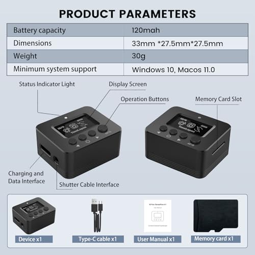 Image of NiYienFX Camera Stabilizer Box,NiYien A1 Gyroscope Gyroflow Stabilizer for Canon EOS Rebel T7,2000D,4000D,R100,for Sony A7M A6300,for Nikon,Panasonic,Fujifilm,35H Battery for Vlogging & Action Videos