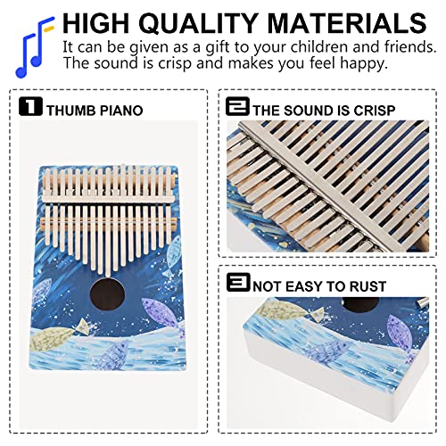 BIENKA 1 Set Kalimba Thumb Piano Finger Piano Kalimba avec Sac Tune Hammer for Enfants Adultes débutants Piano - Les Beatles, Paul McCartney, John Lennon, RIngo Starr, George Harrison BIENKA 1 Set Kalimba Thumb Piano Finger Piano Kalimba avec Sac Tune Hammer for Enfants Adultes débutants Piano – Image 7