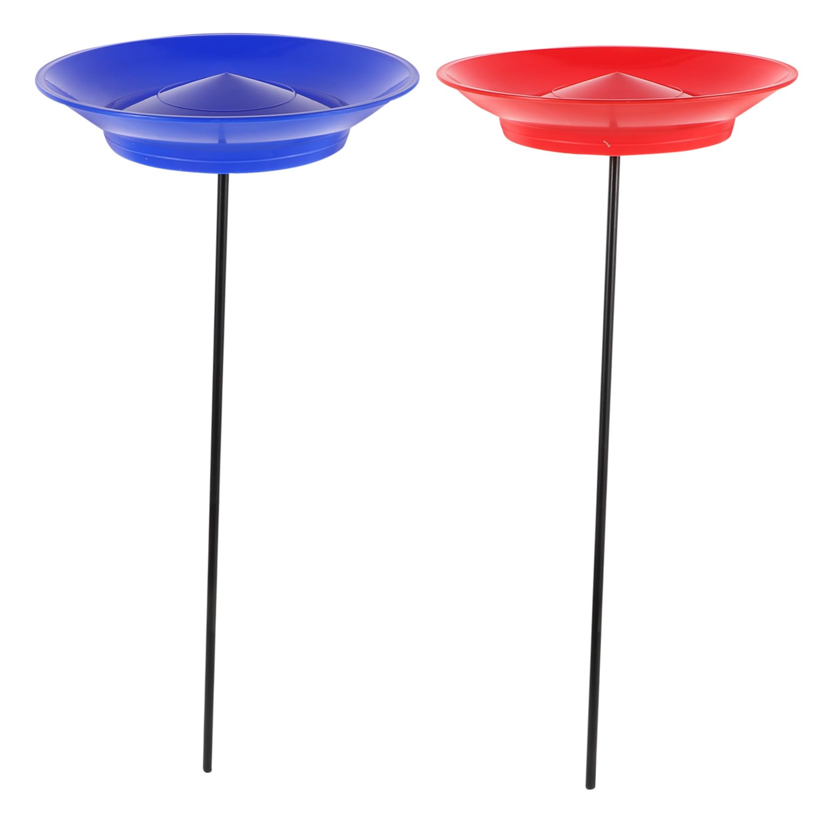 Abaodam 2sets Juggling Hands Spinning Plates Sticks Rotating Plates for Circus Acrobatic Performance Party Supply Kit for Boys and Girls Adults Entertainment Exercise