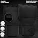 RDX Gel Boxing Hand Wraps Inner Gloves Men Women, Quick 100cm Long Wrist Straps, Elasticated Padded Fist Under Mitts Protection, Muay Thai MMA Kickboxing Martial Arts (Full Black, XL)