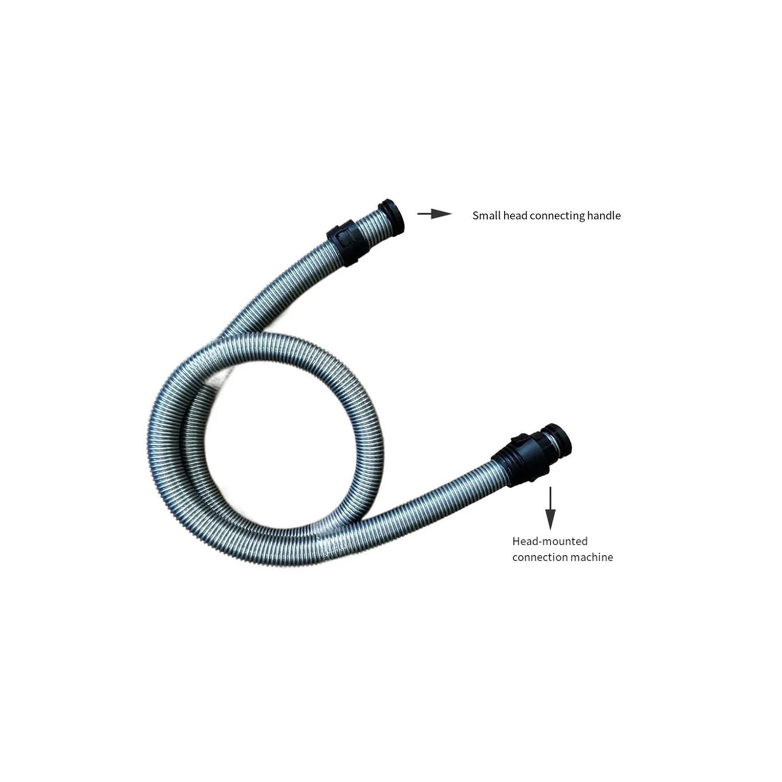 HIZON Manguera de 2m con asa for Series C1 C2 y S | Pieza de limpieza de manguera de 38mm giratoria de 360° for aspiradoras