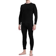 BlazeBoo Men's Thermal Underwear with Soft Fleece Lined Base Layer Cold Weather Top Bottom Gift Set
