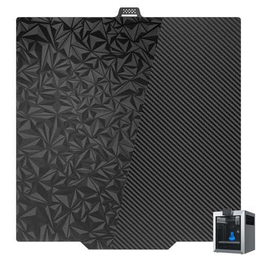 PEO PET Printing Plate for QIDI Q2 280 x 280 mm, Double-Sided Smooth PEO PET Printing Plate Board Heated Bed Spring Stee