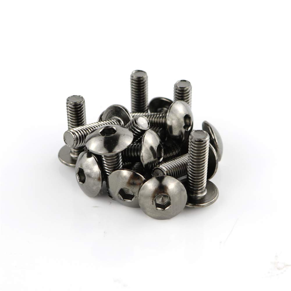 Xitomer Aftermarket Komplette Sets Verkleidungsschrauben-Kits, passend für YZF R125 2008–2018, Montagesets Unterlegscheiben, Muttern, Befestigungen, Clips, Ösen (Titan)