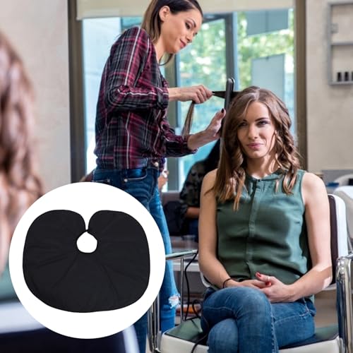 Capa para teñir y cortar cabello STAHAD negra para salón de belleza, ligera y profesional miniatura 7