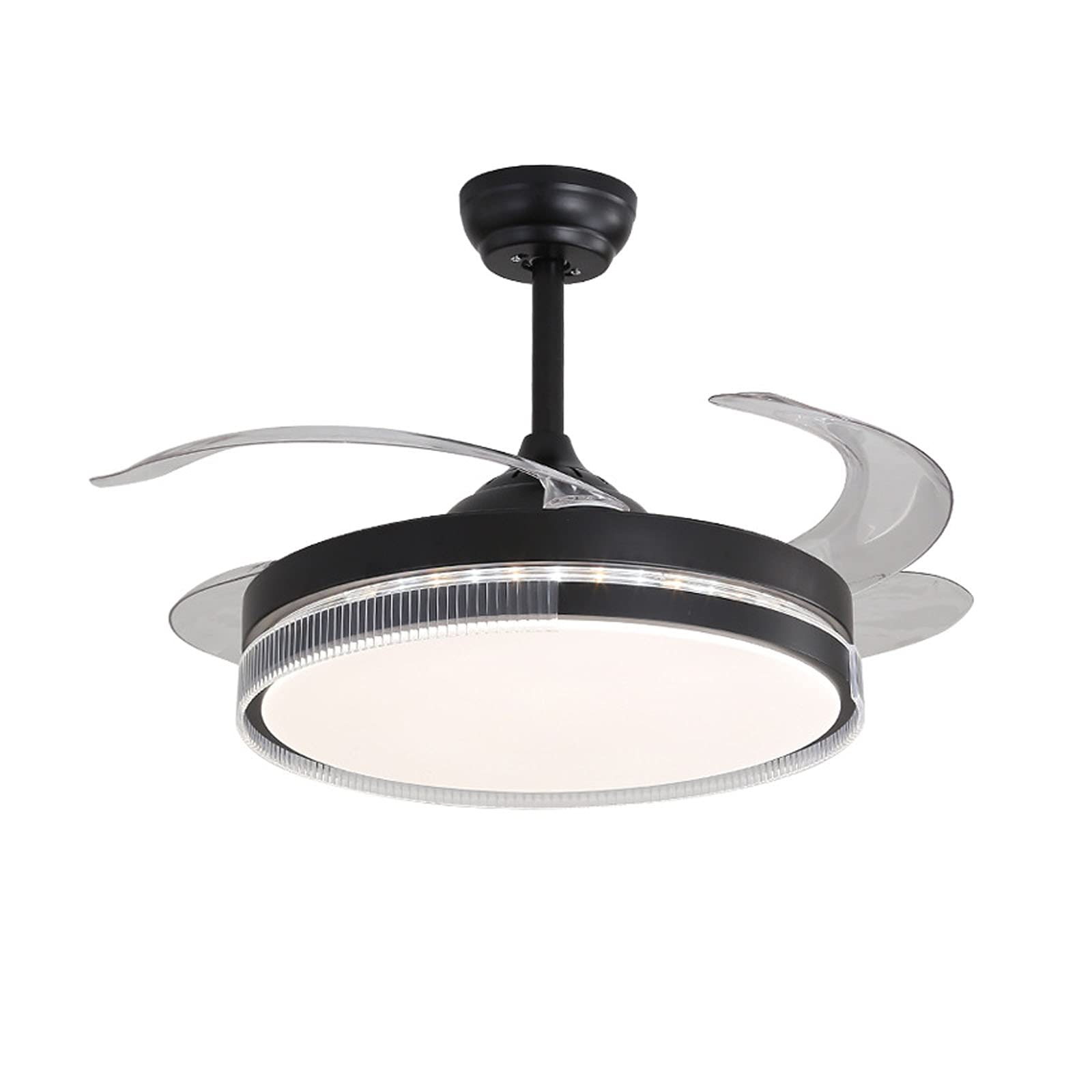 Ventilateur de plafond avec éclairage LED moderne et gradation