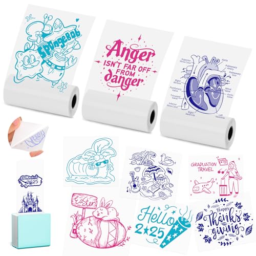 3 rouleaux de papier d'impression mini pour ne plus manquer de recharges
