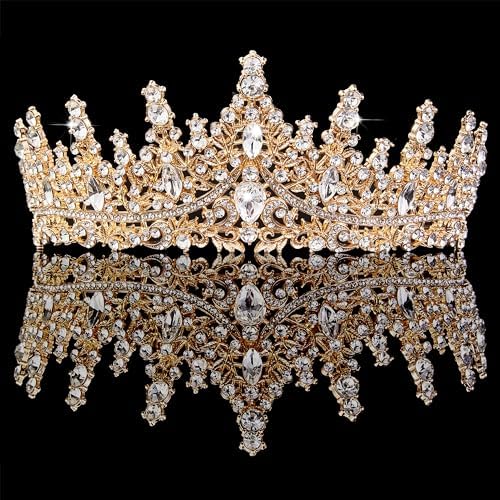 Rhinestones Crystal Tiaras and Crowns Women Headband For Brides Princess Queen Headpiece Wedding Accessories Bridal Hair Jewelry