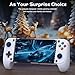 Mobile Game Controllers for iPhone/Android, Hall Effect Phone Controllers Support Phone Case,Game Controllers for Xbox,for PlayStation,Cloud/Steam Gaming (White)