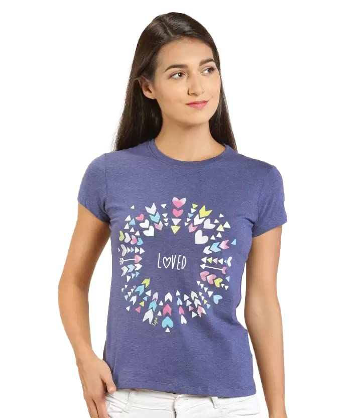 Image of Lyra Women's Cotton Regular Fit T-Shirt