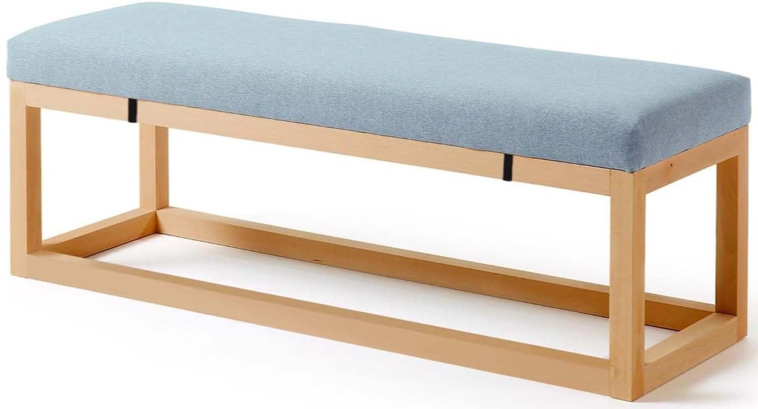 Coussin de banc 170 x 50 x 5 cm pour soulager les assises dures en extérieur