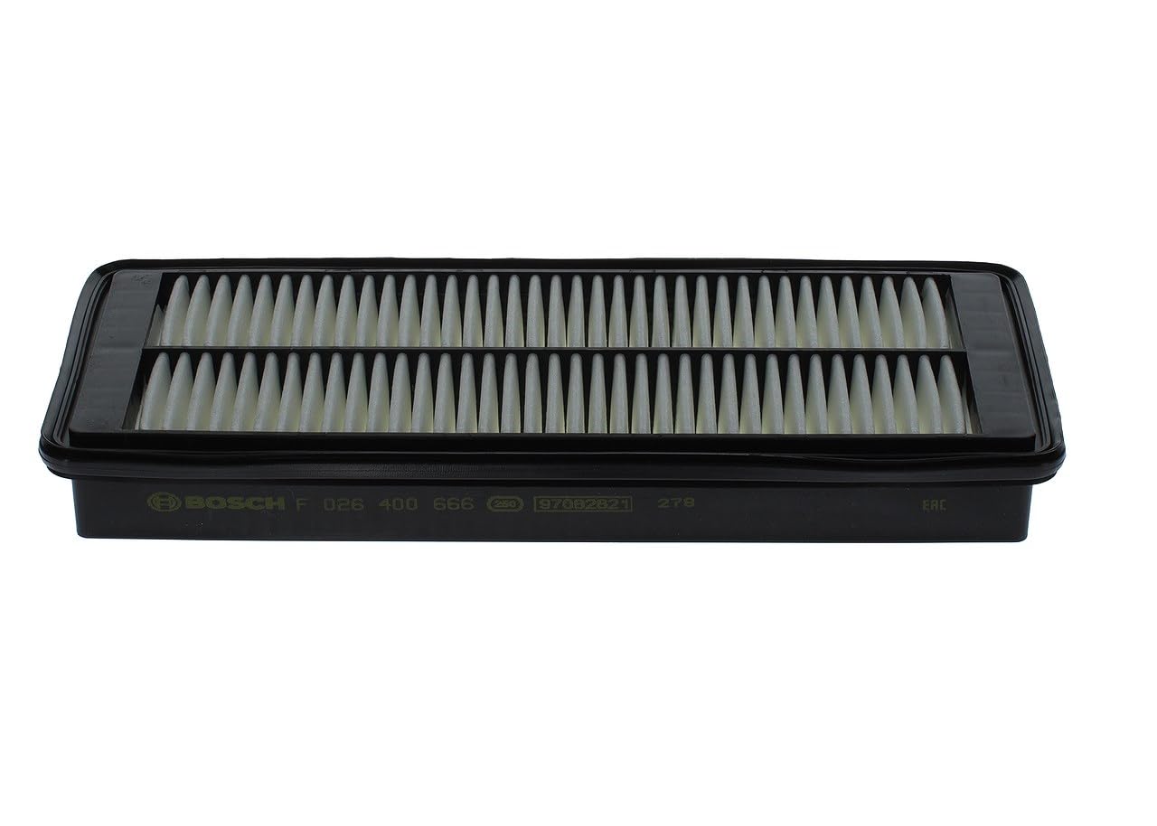Bosch S0666 Car Air Filter - Separates Particles from the Air Intake - Moisture-resistant plus High Tensile Strength