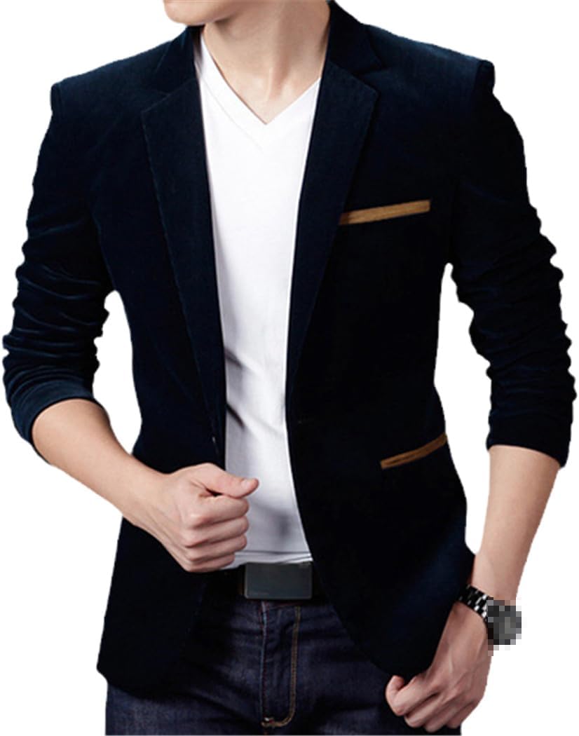 YTR6TW Spring Autum Mens Blazer Jacket Fashion Casual Suit Men's Business Blazers