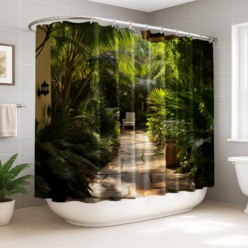 Rideau de douche palmier pour la décoration de votre appartement - 2