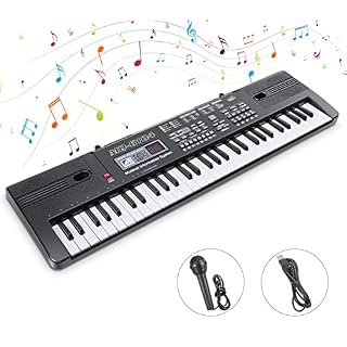 Clavier Piano Enfant Numérique 61 Touches, Musique Clavier Portable Keyboard Piano pour Enfants Débutant avec Microphone… - Les Beatles, Paul McCartney, John Lennon, RIngo Starr, George Harrison
