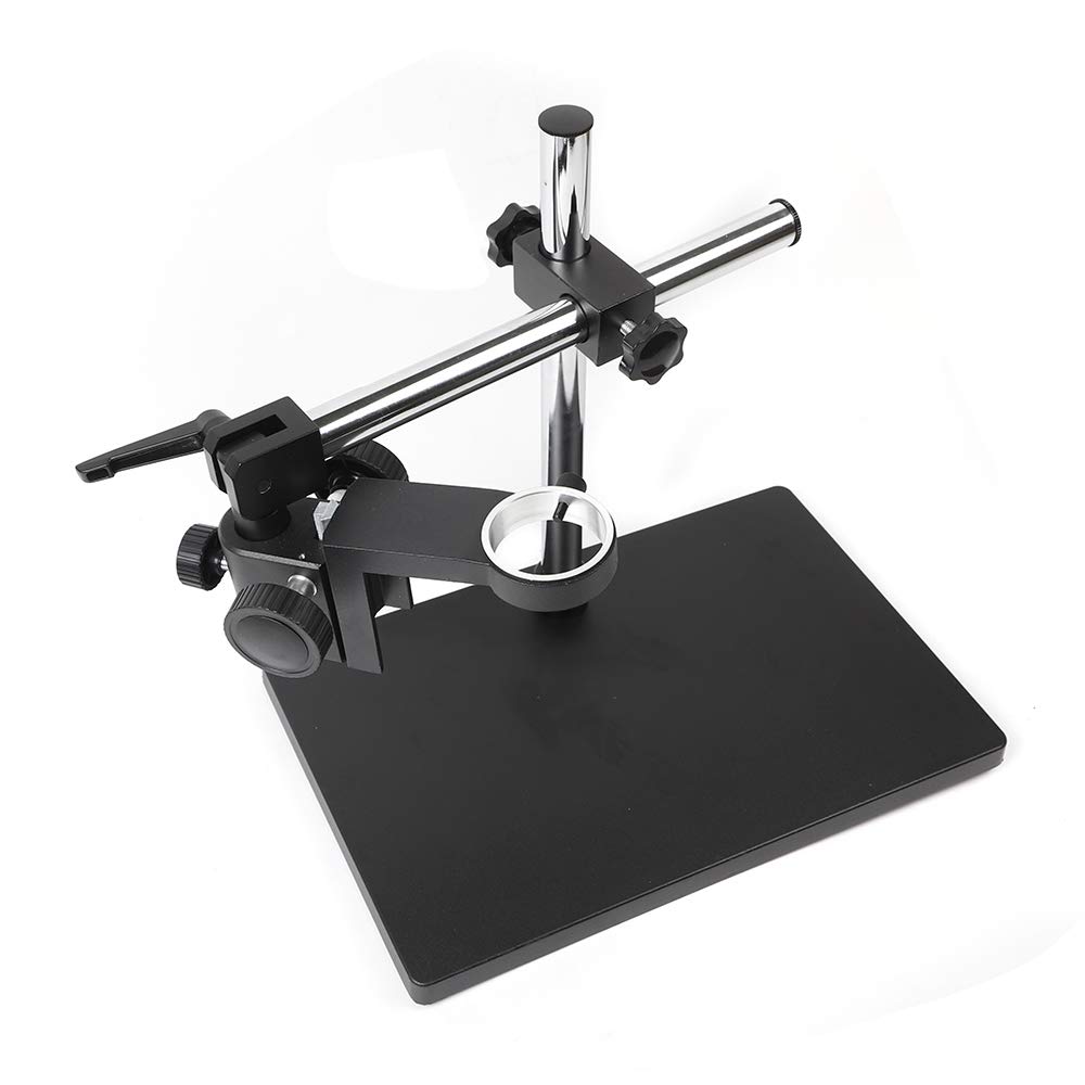 Supporto universale per microscopio in metallo, girevole da 50 mm, altezza 10 – 265 mm, facile da mettere a fuoco