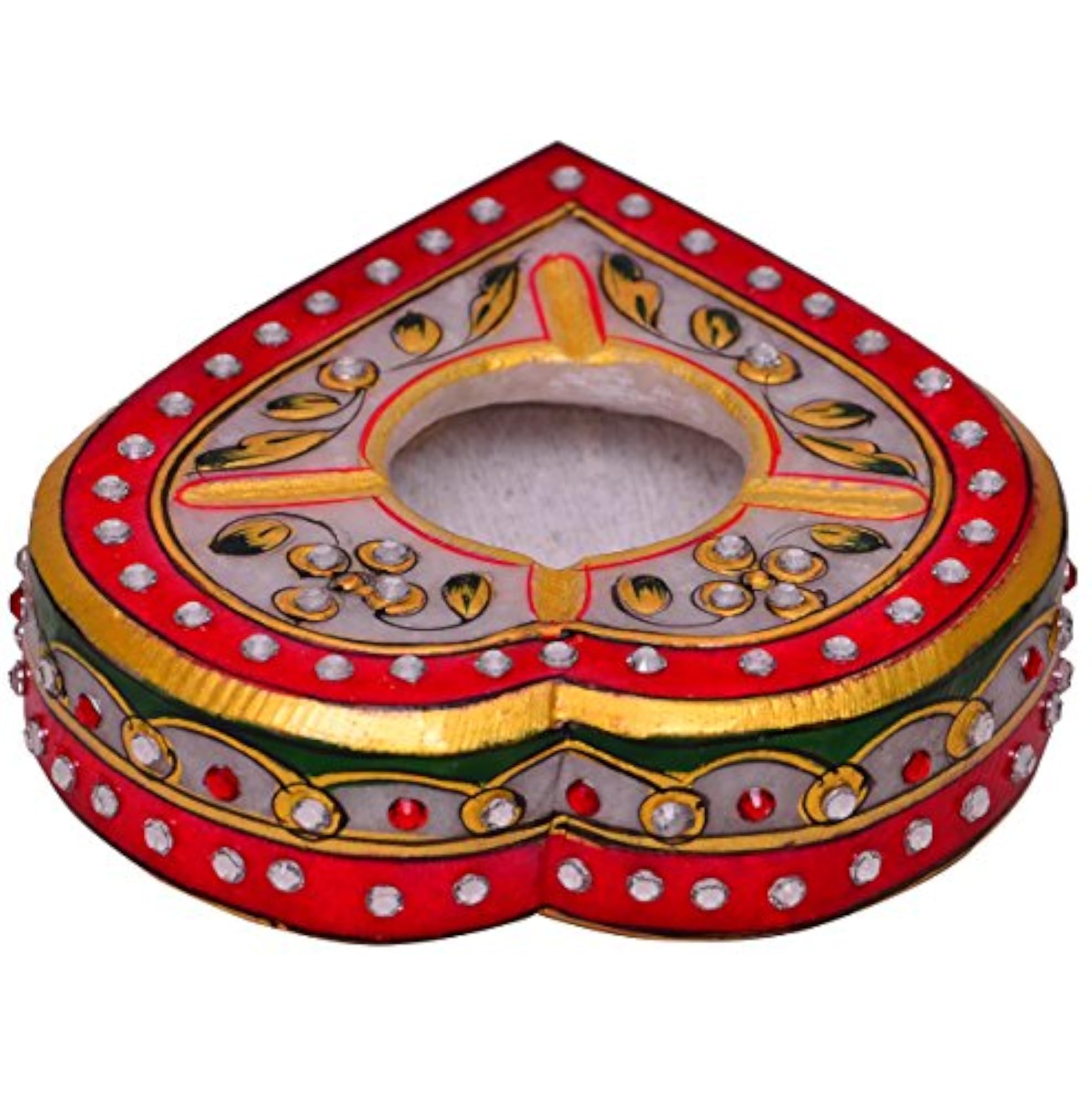 Handpainted Marble Ashtray, Indian Gift Item