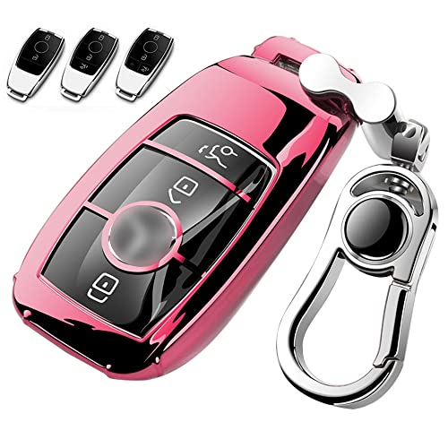 ベンツ キーケース Mercedes Benz車用 スマートキーケース キーカバー 2/3/4ボタン高級 TPU カバー 手触りいい 高級 軽量 ベンツ キーカバー ベンツ キックス 専用設計 キーホルダー付き E クラス S クラス CLS Coupe