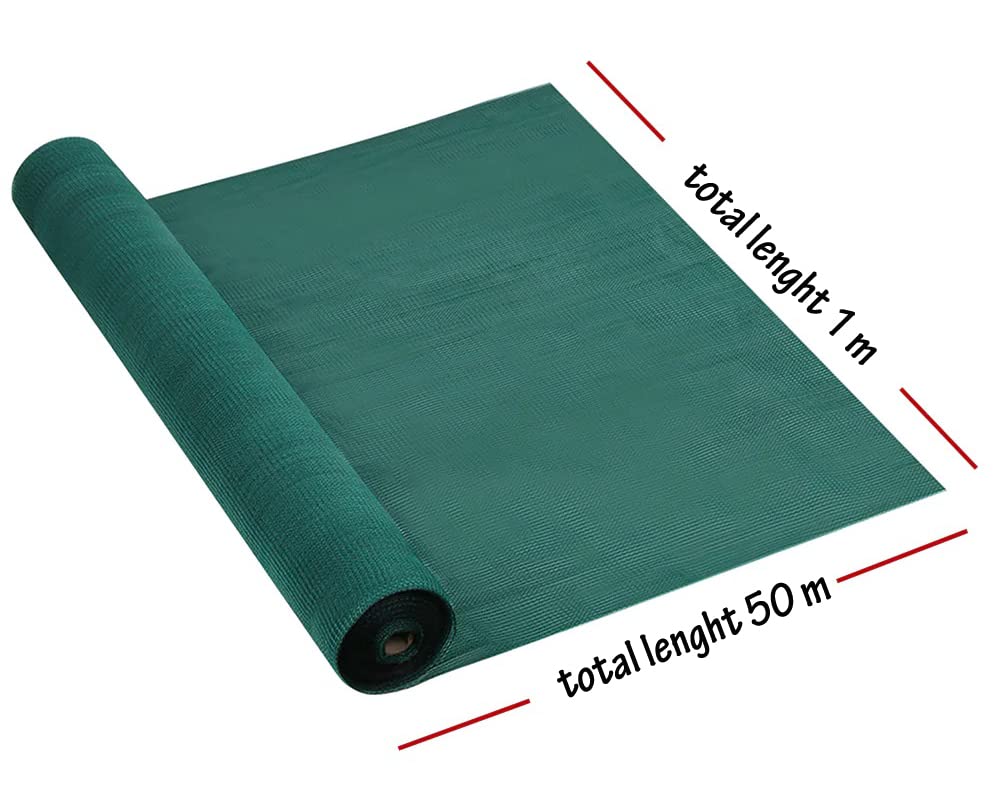 Krrooraa 75% UV Stabilized Agro Green House Net | Green Net for Garden Shade | Pack of 1 | 1 x 50 Meter