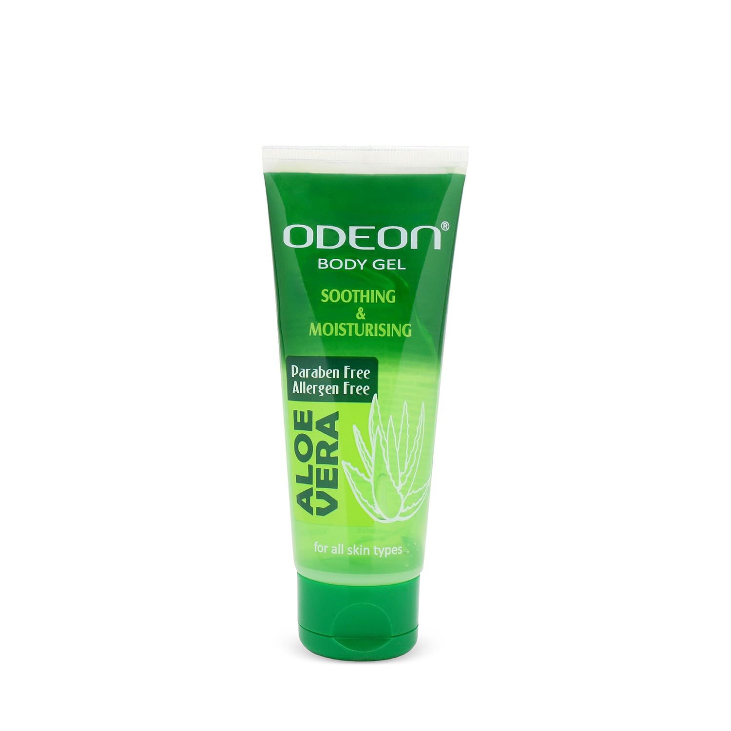 ODEON Aloe Vera Gel (50ml) | Soothing Moisturizer for Dry Skin, Sunburn Relief | Hydrates, Repairs & Calms Irritation | Natural, Paraben-Free | Best for All Skin Types