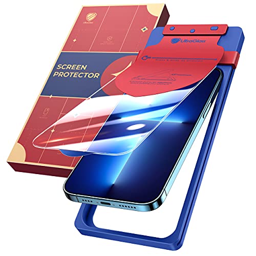 UltraGlass [Eye-Closed Applied] Designed for iPhone 13 PRO MAX Screen Protector Tempered Glass [3X Reinforced Anti-Shatter], 2022 Upgraded Anti-Scratch Full Coverage (6.7 inch)