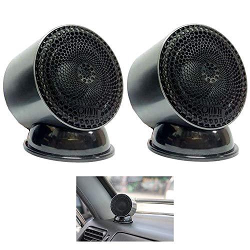 Tweeters for Car Audio, 2 Inches Full Range Car Speakers, Titanium Dome Tweeter Speaker, Car Audio Systems, Enhance Sound System for Car Bass, Crossover Tweeter for Car Component Stereo, Set of 2