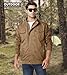 EKLENTSON Herrenjacke Outdoor Bomberjacke Baumwolle Übergangsjacke Herbst Piloten Windbreaker Coat (L, Khaki)