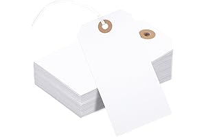 150 PCS Blank Shipping Tags with Reinforced Hole and Writable Large Marking...