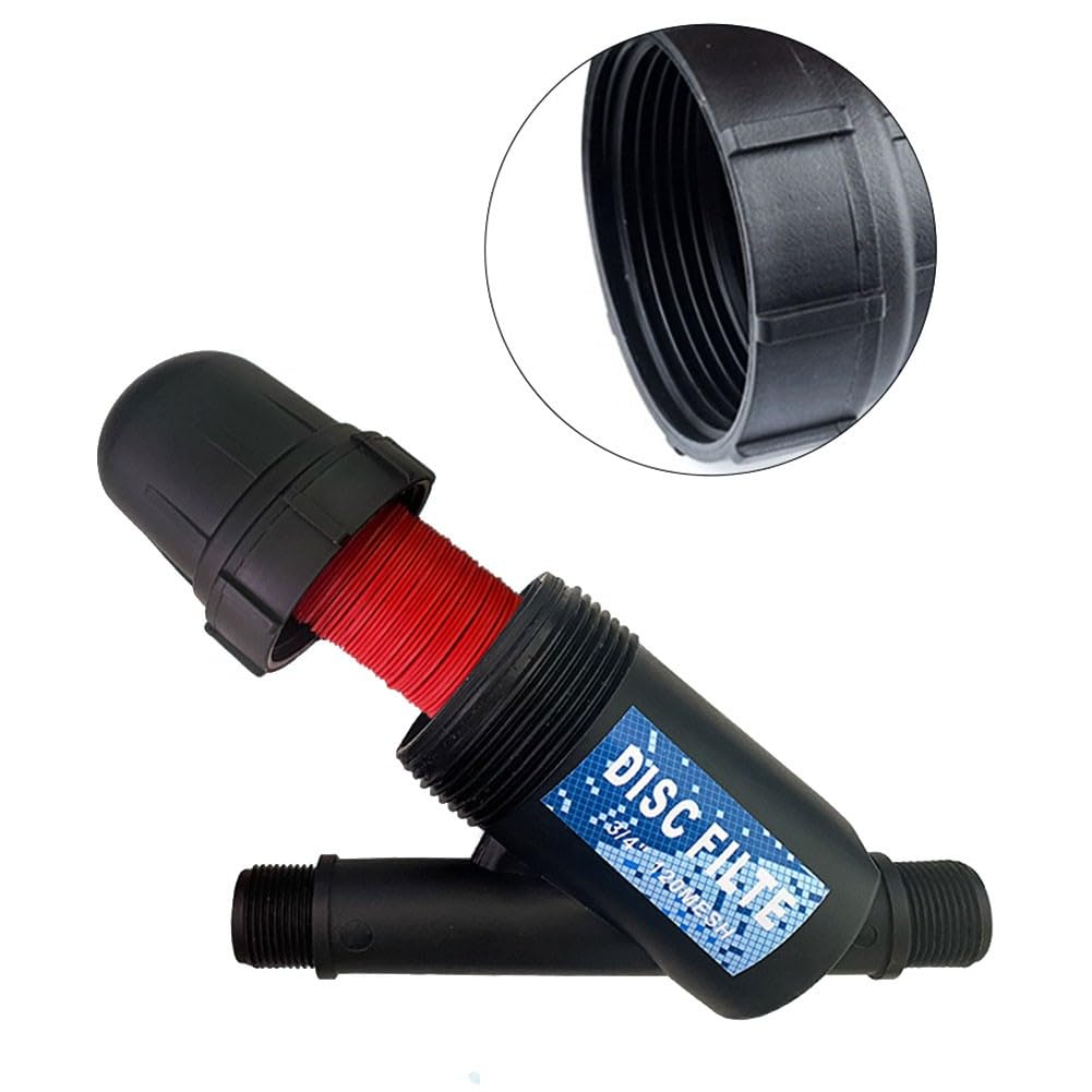 Filtro dell'acqua piovana per irrigazione da giardino, efficiente sistema di rimozione dei detriti, per kit di plastica, installazione, per nero
