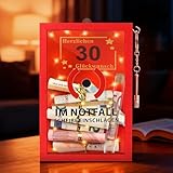 TUZELIYA 30 Geburtstag Frauen & Männer (18x12x8cm) - Geldgeschenke 30. Geburtstag - Lustige Notflallbox mit LED-Beleuchtung & dekorativem Hammer - Holz Geschenkbox - Personalisierte Geschenke für Geld