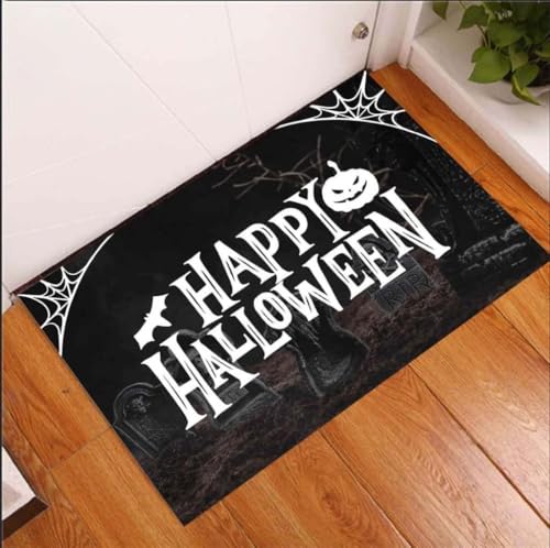 ���փ}�b�g �n���E�B�� RIP �n�b�s�[�n���E�B�� ���� 50×80cm doormat Halloween RIP Happy Halloween Equality