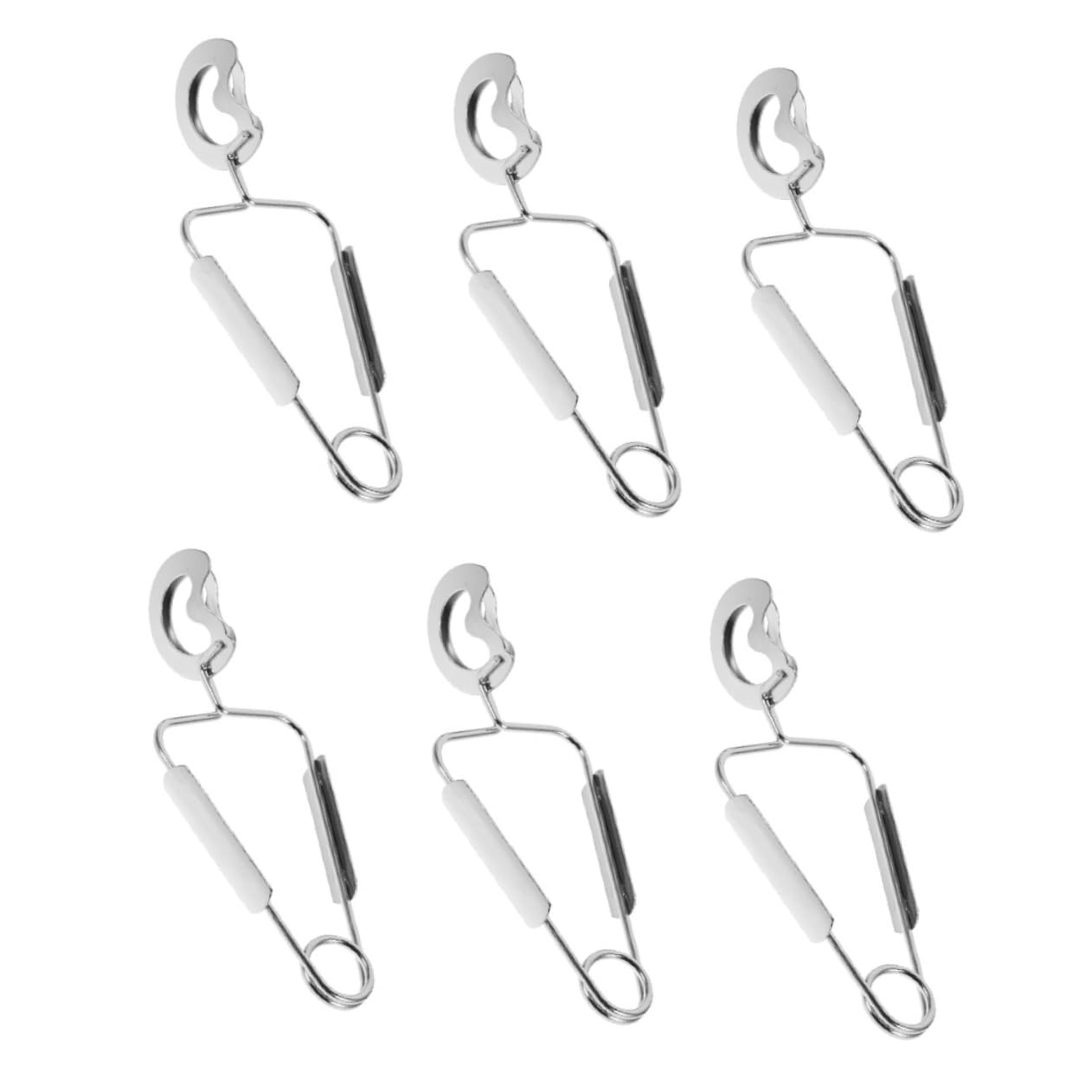 PRETYZOOM 4 Juegos Clip De Comida De Caracola Espátulas Y Pinzas Para Alimentos Accesorios De Charcutería Pinzas Para Servir Paraca Aperitivos Junta Silver Acero Inoxidable 6 Piezas * 4