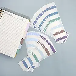 360 abas adesivas de índice, abas adesivas de livros coloridos para cadernos, abas de página reposicionáveis para notebooks, classificação de arquivos