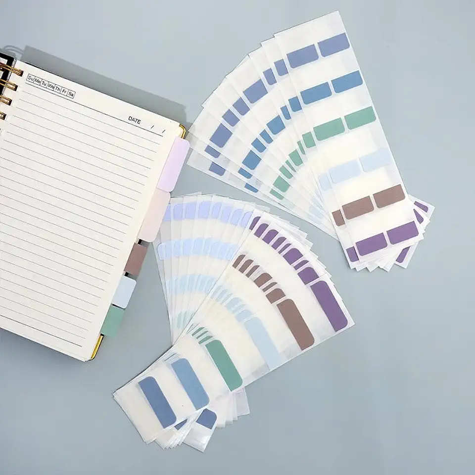 360 abas adesivas de índice, abas adesivas de livros coloridos para cadernos, abas de página reposicionáveis para notebooks, classificação de arquivos