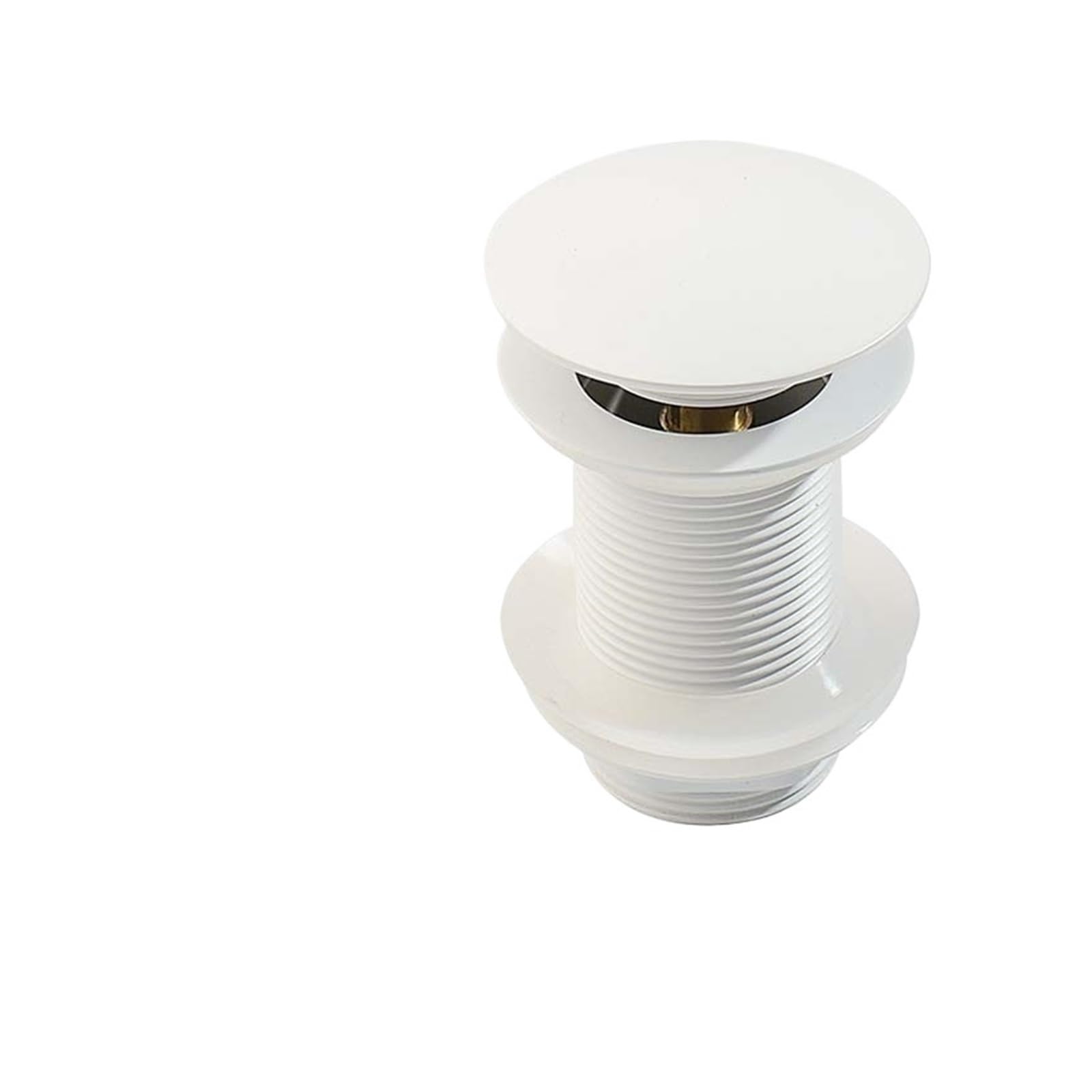 TapóN Emergente para Lavabo Tapón emergente for Fregadero de baño, desagüe en Oro Cepillado, Negro Mate, Blanco, Oro Rosa, Dorado, Accesorios for Lavabo cromados(White no Hole)