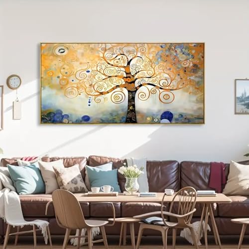 Impressions sur toile arbre de vie pour illuminer un mur sombre - 4