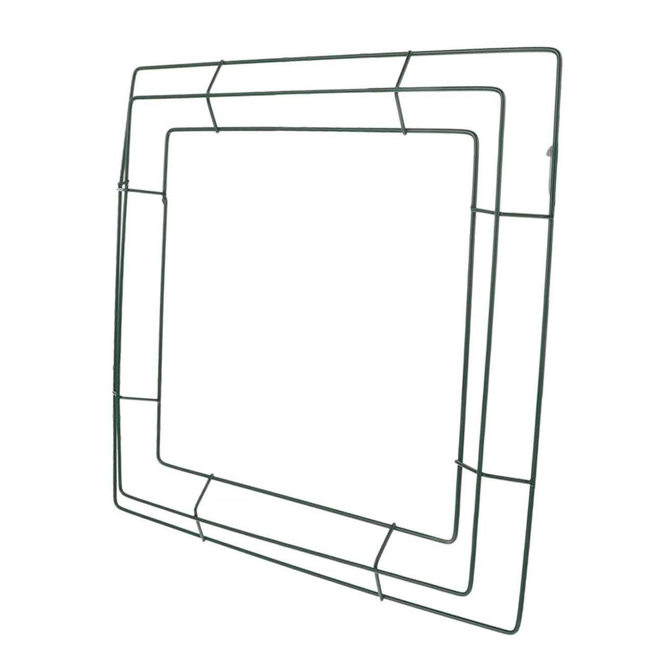 QUMIIRITY Wreath Year Round Square Wreath Frame Metal Wire Easy to Clean Versatile Use