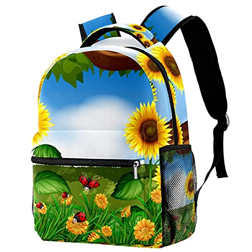 Sac à dos voyage enfant style tournesol pour les vacances en famille