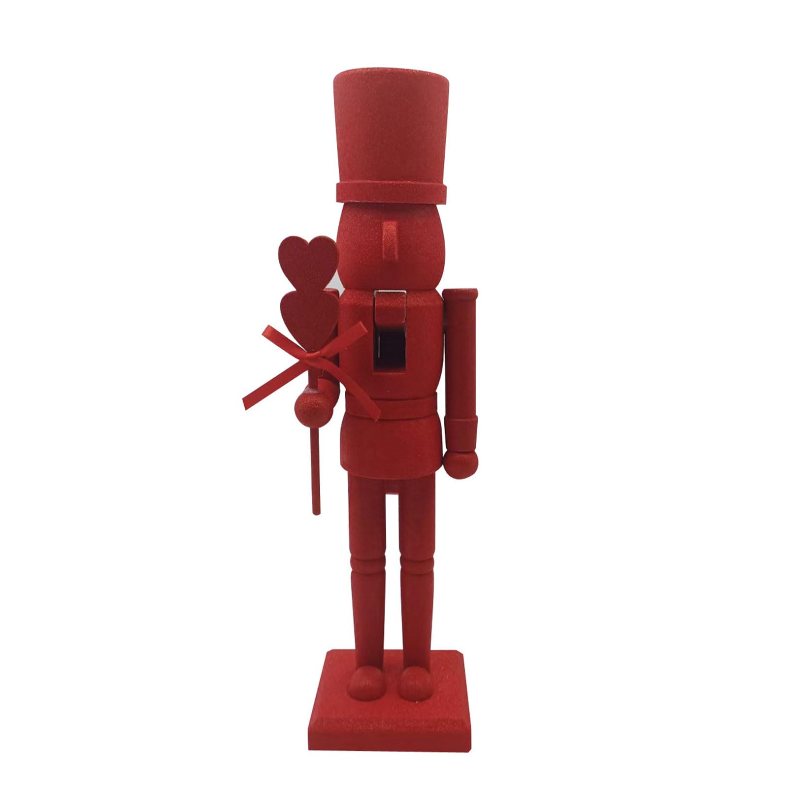 Casse-Noisette en Bois Scintillant Fait À La Main Décoration De Saint-Valentin pour La Maison Et Les Ornements De Fête De Mariage Ornement De Vacances Fabriqué À La Main