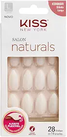 Kiss New York Unha Salon Natural Longo Stiletto