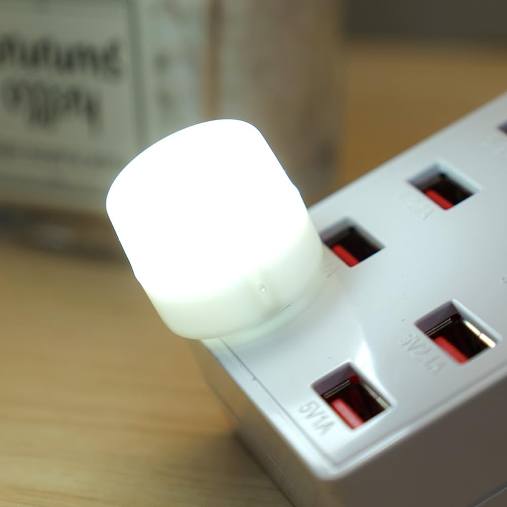 USB Lights by Night Mini LED Bulb Plug-in for Bedroom Bathroom Hallway Kitchen Car USB Atmosphere Lamp Decoration