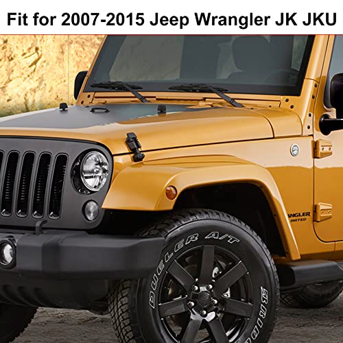 Rt-Tcz Upgrade Version Clip-On Grille Front Mesh Grille Inserts For Jeep Wrangler Jk Jku 2007-2015 (Matte Black) #TOP6