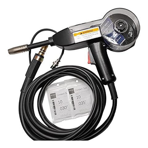 10 ft Aluminum Welding Spool Gun Replacement for MIG Welder Weldpro Eastwood fits Weldpro MIG200GDSV, MIG155GD, MIG210LCD, Eastwood MIG 135, MIG 175, MIG 250, MP250i MIG Welder Cover